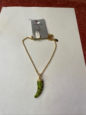 Italian horn of plenty necklace